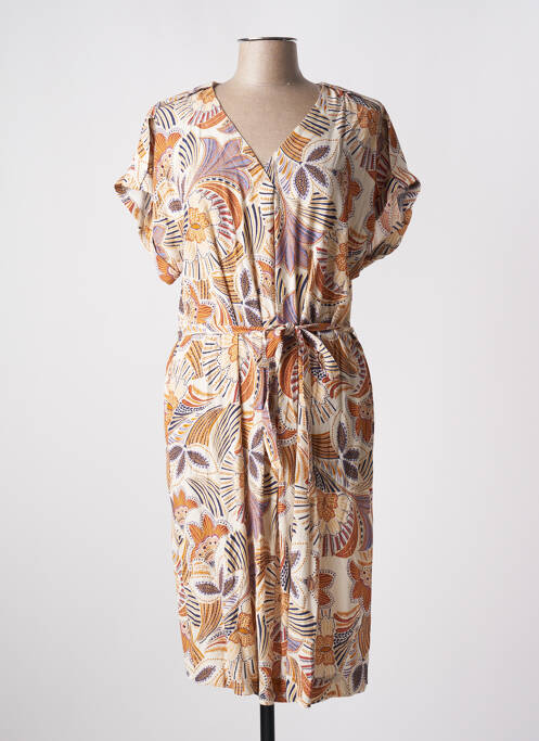 Robe mi-longue beige DIANE LAURY pour femme