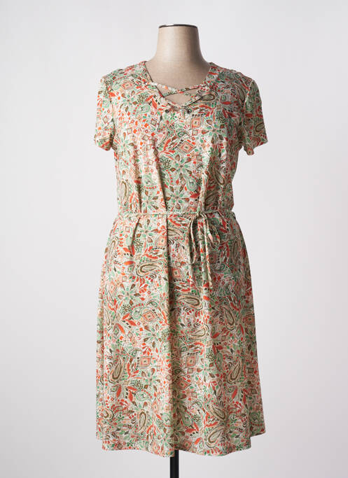 Robe mi-longue vert DIANE LAURY pour femme