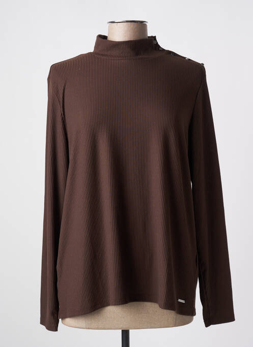 Sous-pull marron DIANE LAURY pour femme