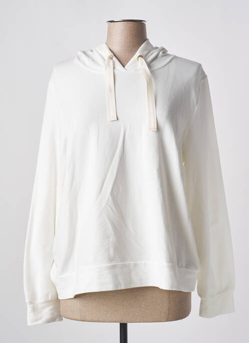 Sweat-shirt à capuche beige JULIE GUERLANDE pour femme