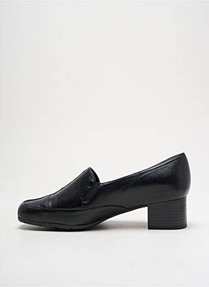 Mocassins matière lisse talon de 4 à 6cm noir ARTIKA SOFT femme