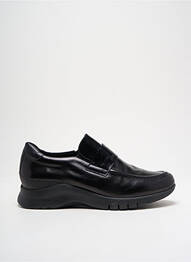 Mocassins tissage satiné talon de 4 à 6cm noir PIESANTO femme