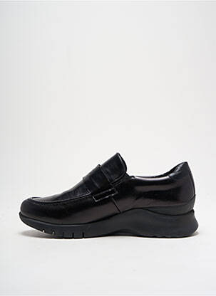 Mocassins tissage satiné talon de 4 à 6cm noir PIESANTO femme