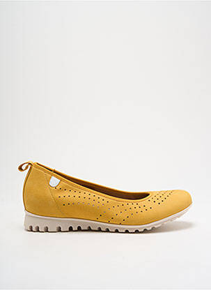 Ballerines semelle amovible talon plat jusqu'à 3cm jaune PIESANTO femme