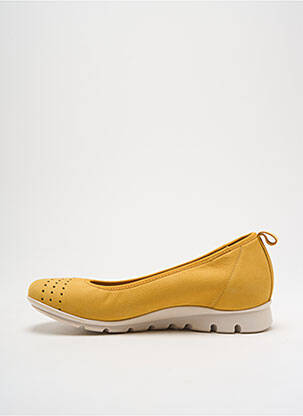 Ballerines semelle amovible talon plat jusqu'à 3cm jaune PIESANTO femme