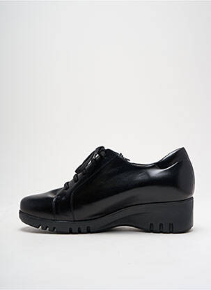 Derbies tissage satiné talon de 4 à 6cm noir PIESANTO femme