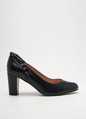 Escarpins tissage satiné talon de 4 à 6cm noir PIESANTO femme