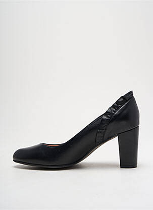 Escarpins tissage satiné talon de 4 à 6cm noir PIESANTO femme