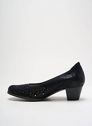 Escarpins tissage satiné talon de 4 à 6cm noir PIESANTO femme