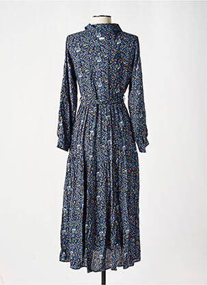 Robe longue manches longues manches longues bleu ZHRILL femme