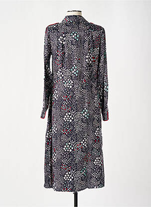 Robe mi-longue manches longues manches longues noir LOLA ESPELETA femme