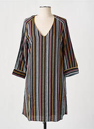 Robe courte manches 3/4 manches 3/4 noir LOLA ESPELETA femme