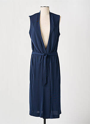 Gilet sans manche col v bleu ESPRIT femme