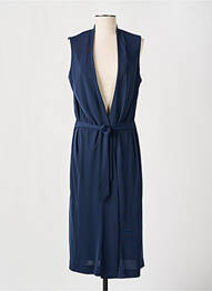 Gilet sans manche col v bleu ESPRIT femme