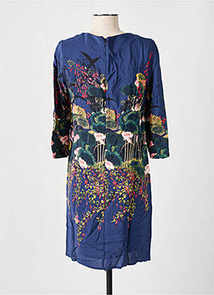 Robe mi-longue manches 3/4 manches 3/4 bleu ESPRIT femme
