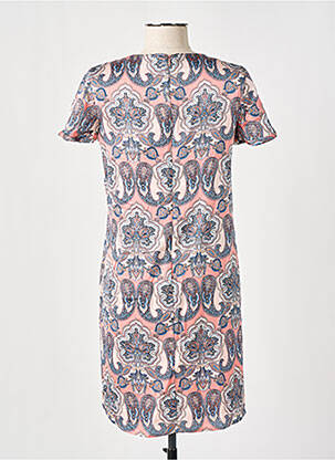 Robe courte fermeture zippée au dos manches courtes rose ESPRIT femme