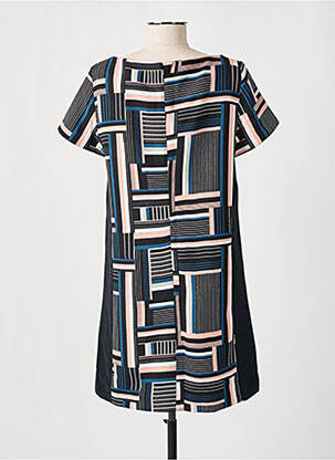Robe courte fermeture zippée au dos manches courtes noir ESPRIT femme