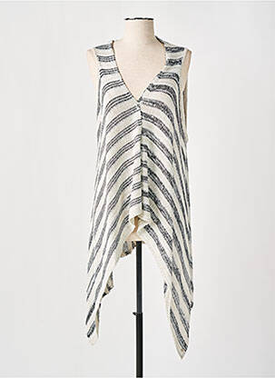 Gilet sans manche col v gris ESPRIT femme