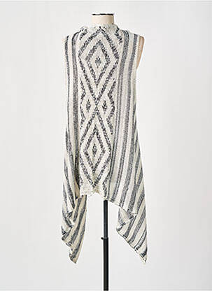 Gilet sans manche col v gris ESPRIT femme