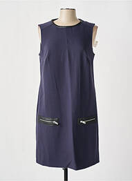 Robe mi-longue tissage crêpe sans manche bleu ESPRIT femme