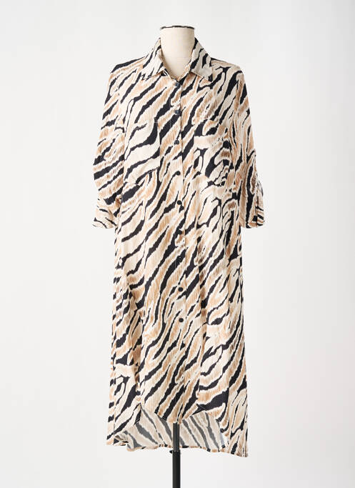 Robe mi-longue beige PLEASE pour femme