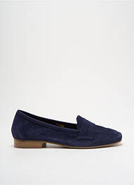 Mocassins nubuck talon plat jusqu'à 3cm bleu WE DO femme