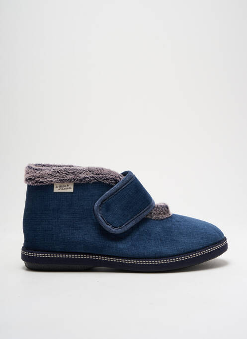 Chaussons/Pantoufles bleu LA MAISON DE L'ESPADRILLE pour femme