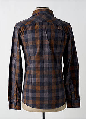 Chemise manches longues poches bleu EDC homme