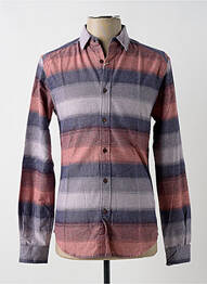 Chemise manches longues imprimé rayures bleu ESPRIT homme