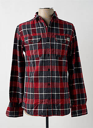 Chemise manches longues manches longues rouge JACK & JONES homme