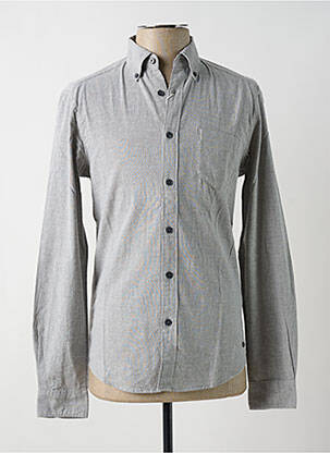 Chemise manches longues imprimé rayures gris ESPRIT homme