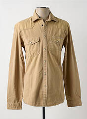 Chemise manches longues beige JACK & JONES pour homme seconde vue