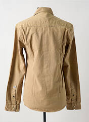 Chemise manches longues beige JACK & JONES pour homme seconde vue