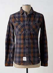 Chemise manches longues bleu EDC pour homme seconde vue