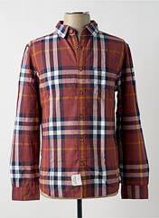 Chemise manches longues rouge EDC pour homme seconde vue