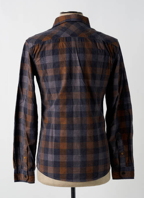 Chemise manches longues manches longues bleu EDC homme