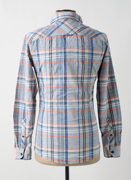 Chemise manches longues bleu EDC homme