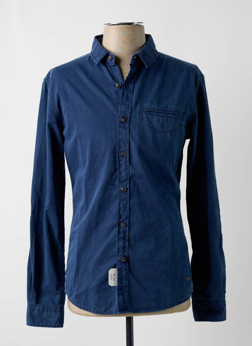 Chemise manches longues bleu EDC pour homme