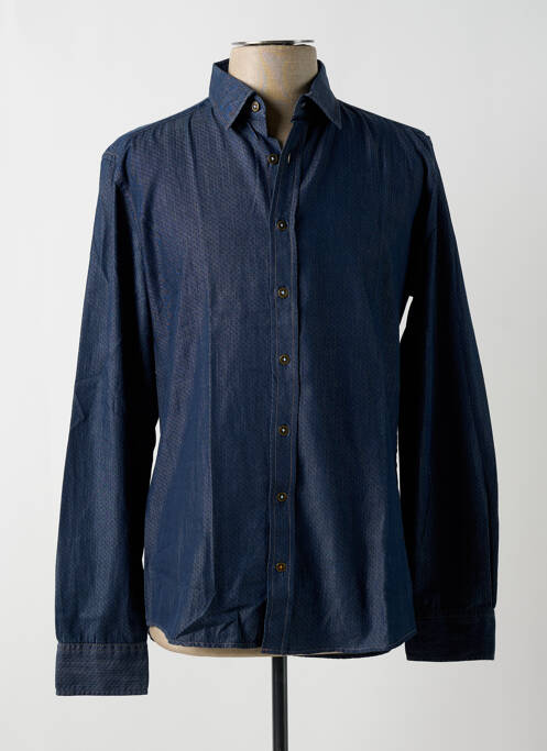 Chemise manches longues bleu ETERNA pour homme