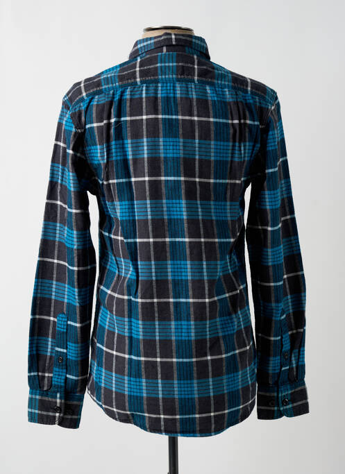 Chemise manches longues bleu JACK & JONES pour homme