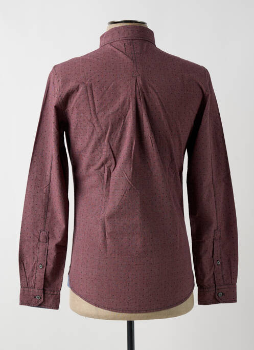 Chemise manches longues rouge EDC pour homme