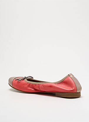 Ballerines matière lisse talon plat jusqu'à 3cm rose FOLIE'S femme