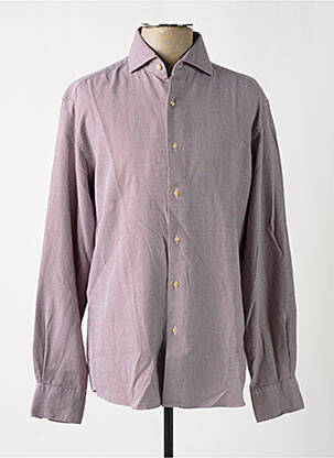 Chemise manches longues rouge ETERNA homme