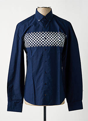 Chemise manches longues bleu ETERNA homme