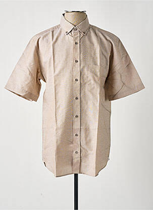 Chemise manches courtes beige ETERNA homme