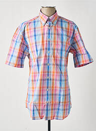 Chemise manches courtes orange ETERNA homme