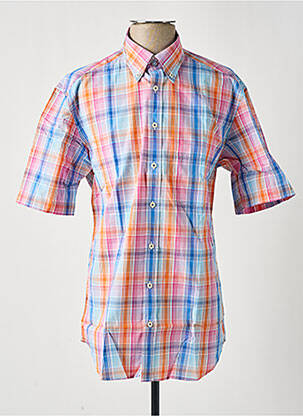 Chemise manches courtes orange ETERNA homme