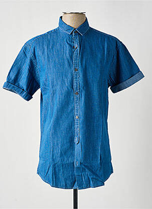 Chemise manches courtes bleu JACK & JONES homme