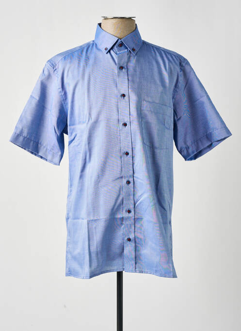 Chemise manches courtes bleu ETERNA pour homme