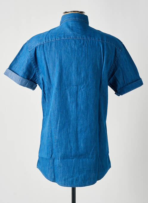 Chemise manches courtes bleu JACK & JONES pour homme